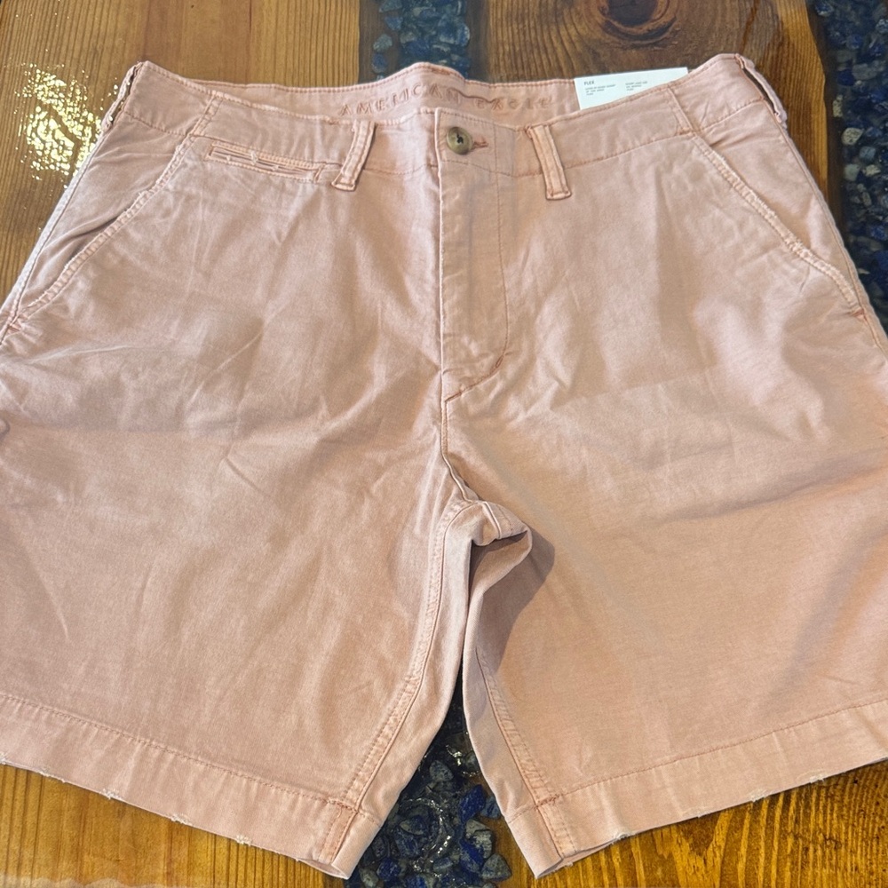 American Eagle Outfitters Light Pink/salmon color  Flat Front Shorts